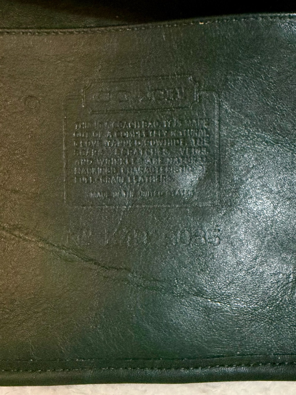 RARE! Vintage Coach Legacy XL Duffle 9085, Bottle Green Leather, Great Condition - Picture 10 of 14